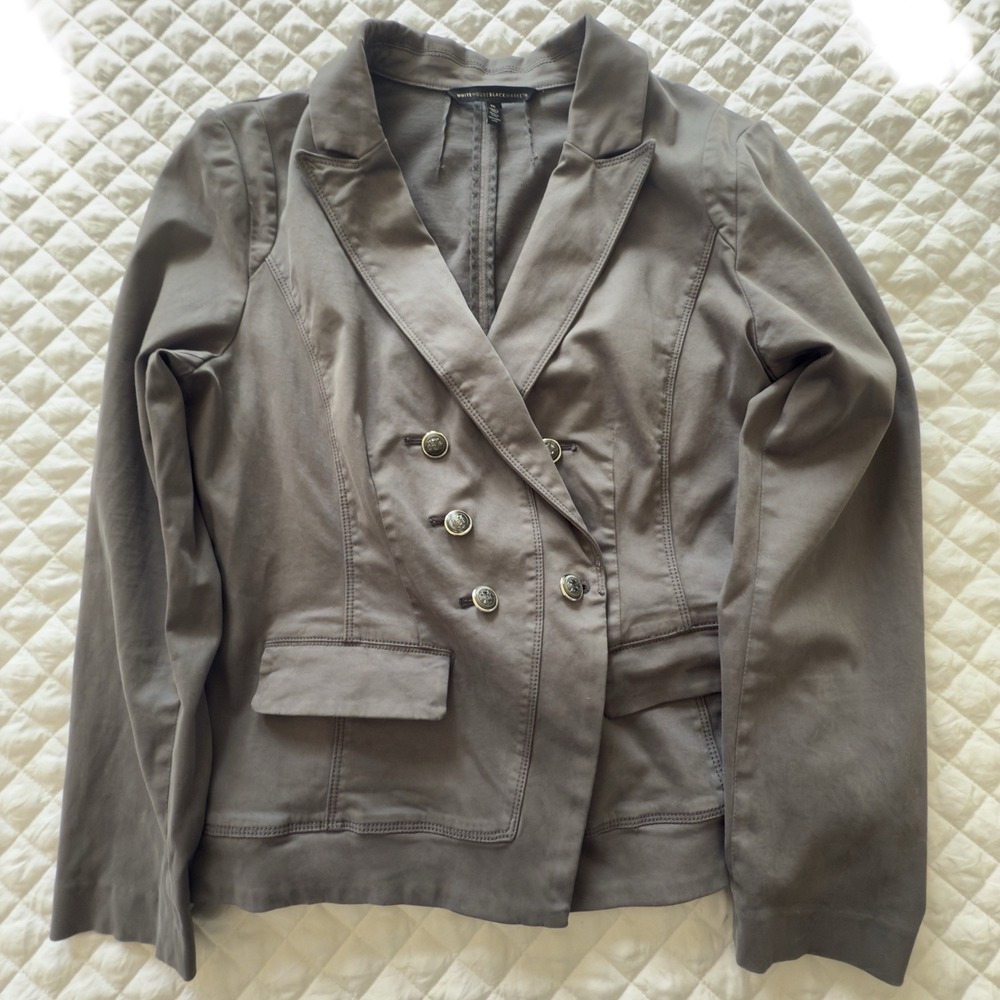 Streetwear Savvy WHBM Trophy Blazer Grey Women's Size 16 Trophy Button Intellect